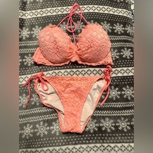 Peach/pink Victoria’s Secret bathing suit!